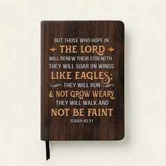Wings - Isaiah 40:31 Leather Prayer Journal