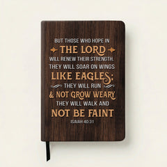 Wings - Isaiah 40:31 Leather Prayer Journal