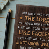 Wings - Isaiah 40:31 Leather Prayer Journal