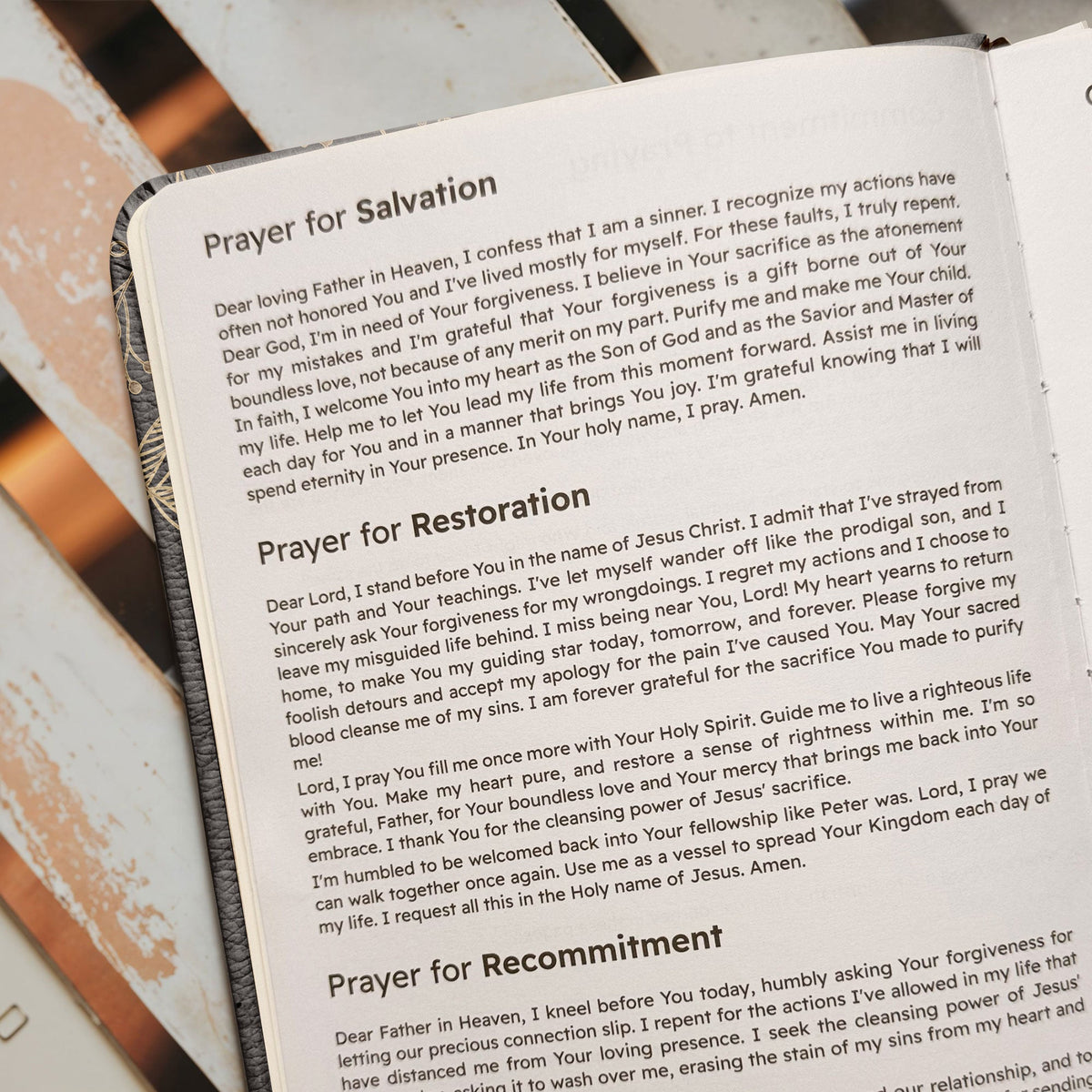 Healed - Isaiah 53:5 Leather Prayer Journal