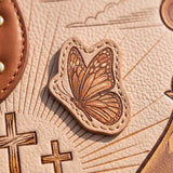 Lion of Judah - Joshua 1:9 Applique Leather Handbag