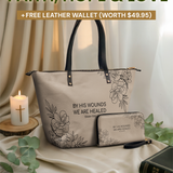 "Complete" - Isaiah 53:5 Leather Tote Bag Deal