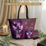 "Courage" - Joshua 1:9 Leather Tote Bag Deal