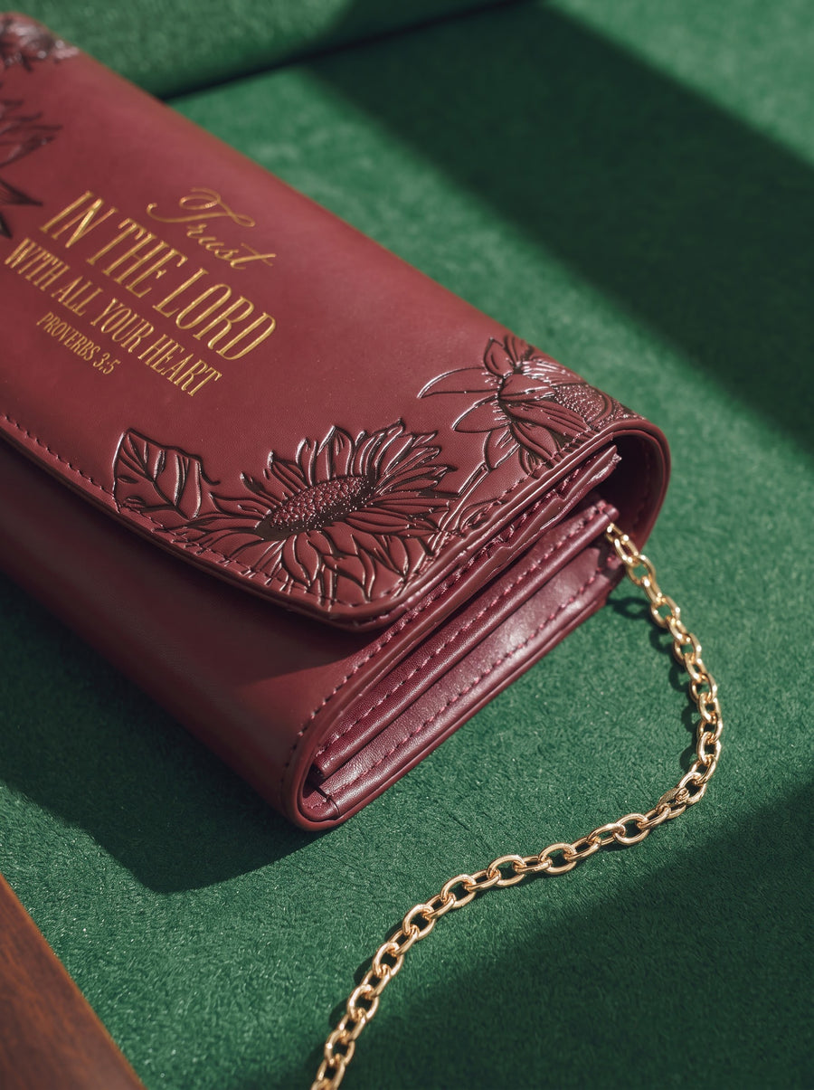 Undivided - Proverbs 3:5 Embossed Leather Wallet Pre-order