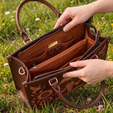 My Shepherd - Psalm 23:1 Applique Leather Handbag