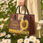 Dawn - Philippians 4:13 Deluxe Leather Handbag Pre-order