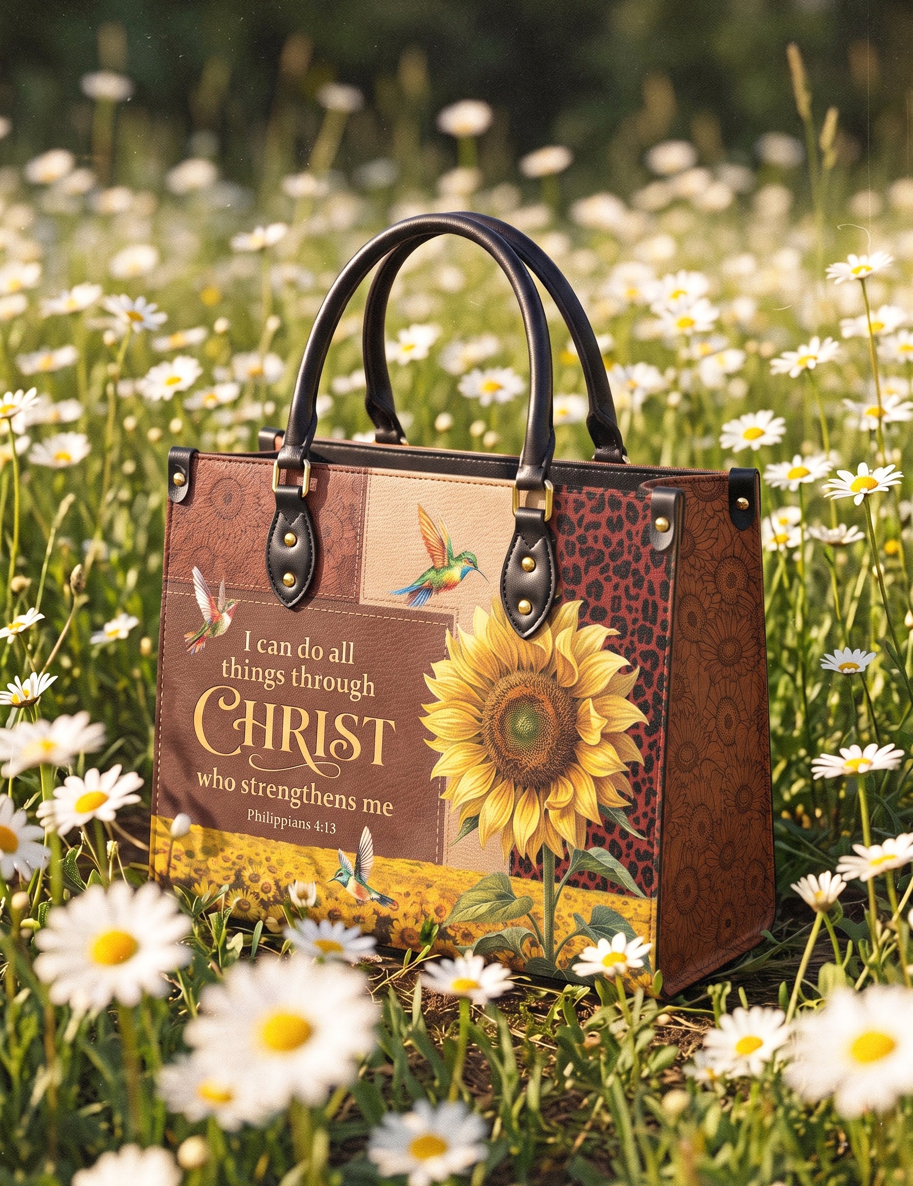 Dawn - Philippians 4:13 Deluxe Leather Handbag Pre-order
