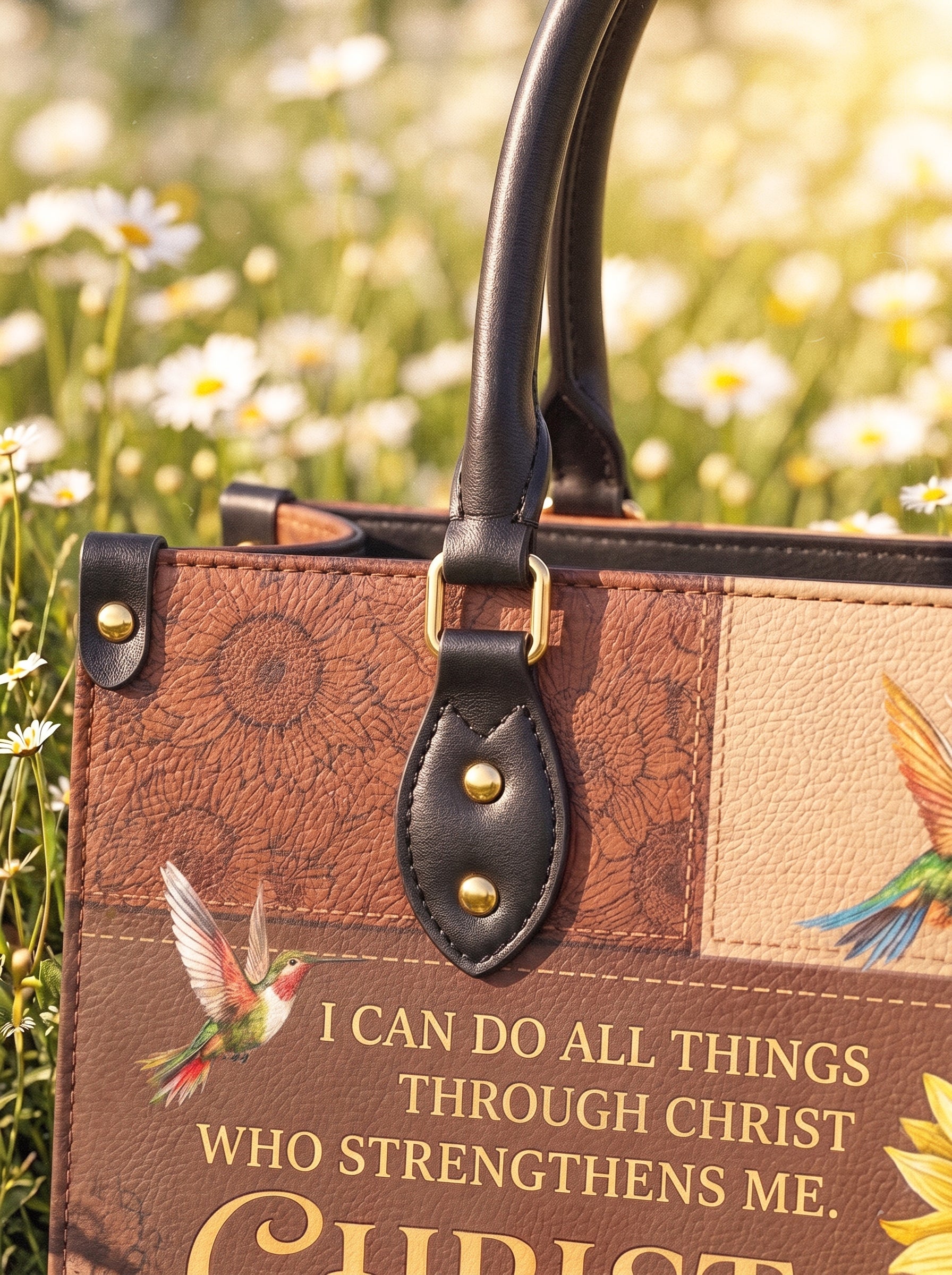 Dawn - Philippians 4:13 Deluxe Leather Handbag Pre-order