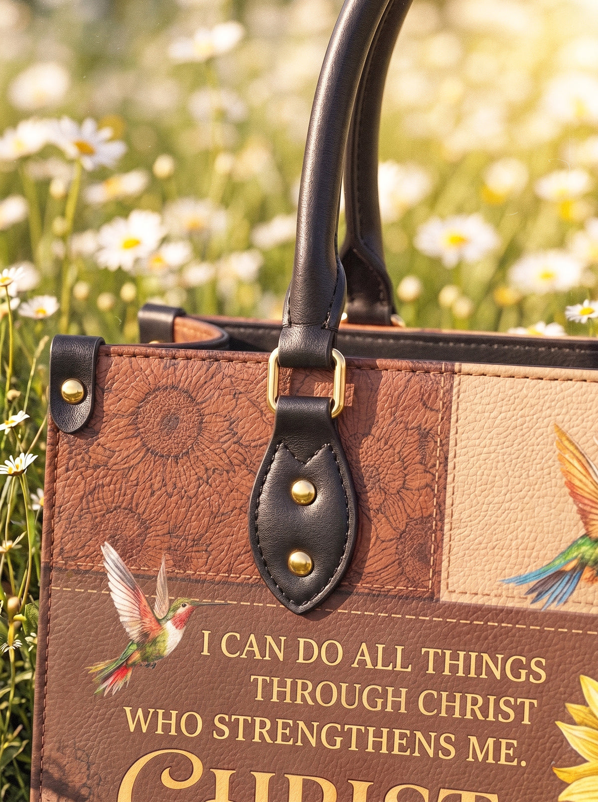 Dawn - Philippians 4:13 Deluxe Leather Handbag Pre-order