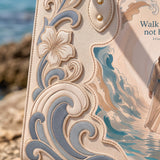 Walk By Faith - 2 Corinthians 5:7 Applique Leather Handbag