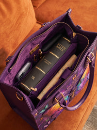 My Light - Psalm 27:1 Applique Leather Handbag Pre-order