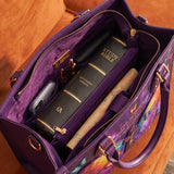My Light - Psalm 27:1 Applique Leather Handbag