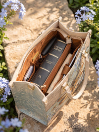 Hope Rising - Romans 15:13 Applique Leather Handbag Pre-order