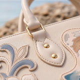 Walk By Faith - 2 Corinthians 5:7 Applique Leather Handbag