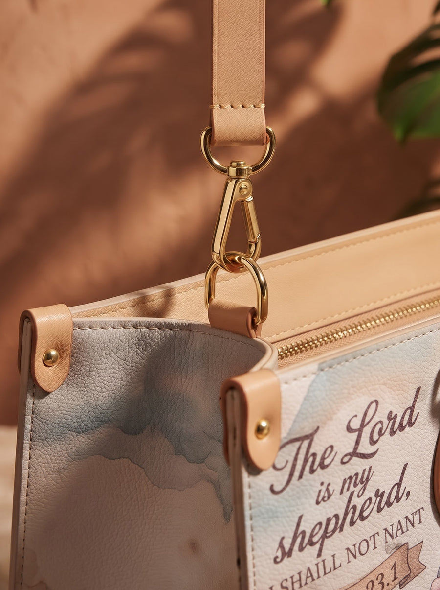 Every Promise - John 3:16 Applique Leather Handbag Pre-order