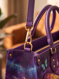 My Light - Psalm 27:1 Applique Leather Handbag Pre-order