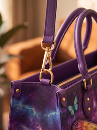 My Light - Psalm 27:1 Applique Leather Handbag