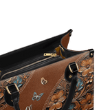 "Stillness" - Psalm 46:10 Leather Handbag