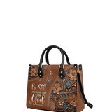 "Stillness" - Psalm 46:10 Leather Handbag