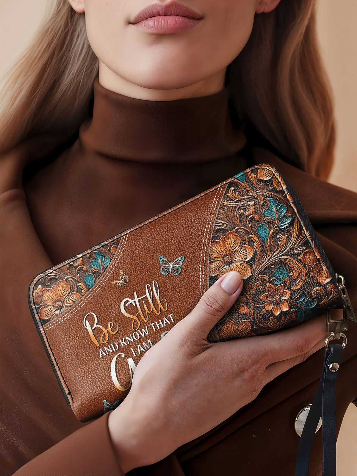 Stillness - Psalm 46:10 Leather Wallet Deal