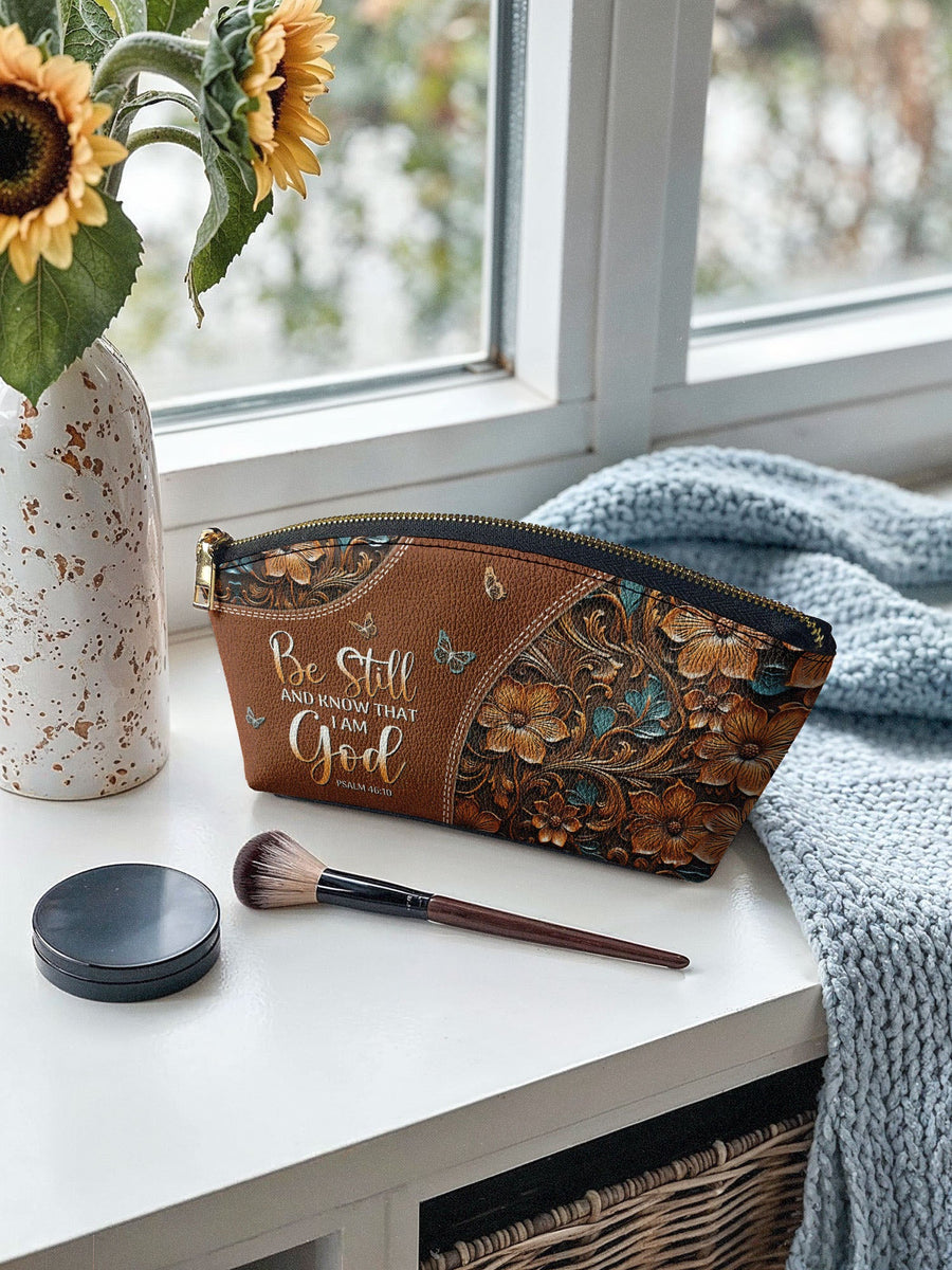 Stillness - Psalm 46:10 Eclipse Makeup Bag