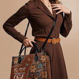 "Stillness" - Psalm 46:10 Leather Handbag