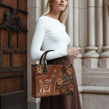 "Stillness" - Psalm 46:10 Leather Handbag