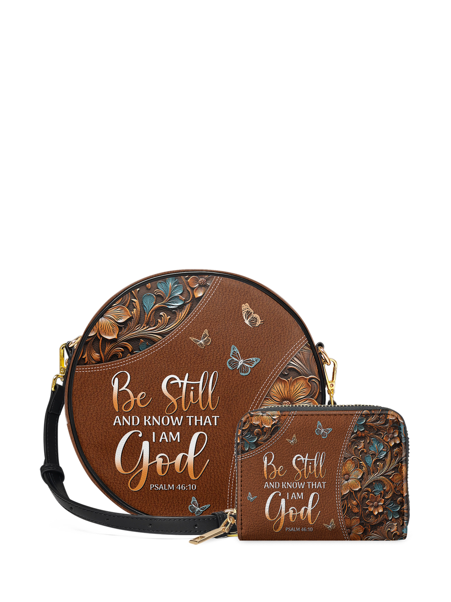 Stillness - Psalm 46:10 Circle Crossbody Bag Deal