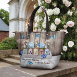 "Faith" Leather Tote Bag