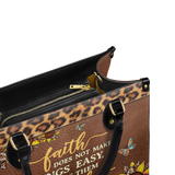 Possible - Luke 1:37 Leather Handbag