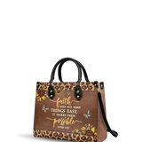Possible - Luke 1:37 Leather Handbag