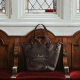 Faith Elegant Flower Leather Tote Bag