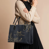 Trust - Proverbs 3:5 Leather Handbag