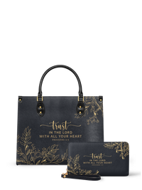 Trust - Proverbs 3:5 Leather Handbag Deal