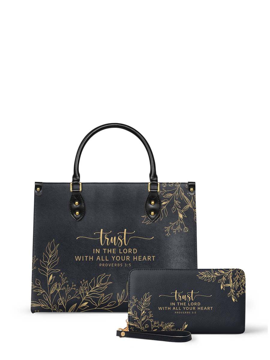 Trust - Proverbs 3:5 Leather Handbag Deal