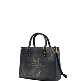 Trust - Proverbs 3:5 Leather Handbag
