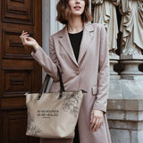 "Complete" - Isaiah 53:5 Leather Tote Bag