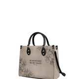 "Complete" - Isaiah 53:5 Leather Handbag