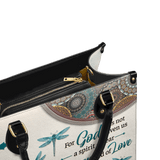 For God 2 Timothy 1 7 Leather Handbag