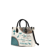For God 2 Timothy 1 7 Leather Handbag