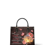 God Grant Me The Serenity Leather Handbag