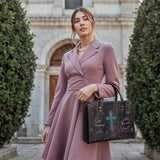 Unshaken - Psalm 46:5 Leather Handbag