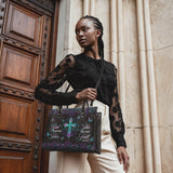 Unshaken - Psalm 46:5 Leather Handbag