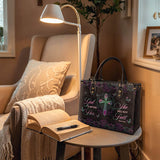 Unshaken - Psalm 46:5 Leather Handbag