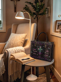 Unshaken - Psalm 46:5 Leather Handbag
