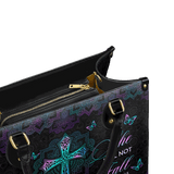 Unshaken - Psalm 46:5 Leather Handbag