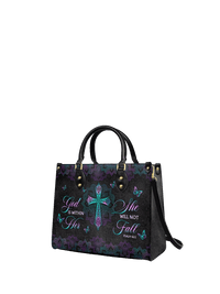 Unshaken - Psalm 46:5 Leather Handbag