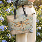 Hope Rising - Romans 15:13 Leather Tote Bag Preorder