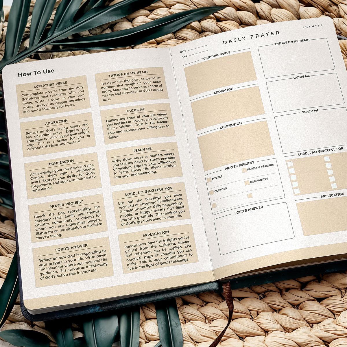 Strength - Philippians 4:13 Leather Prayer Journal