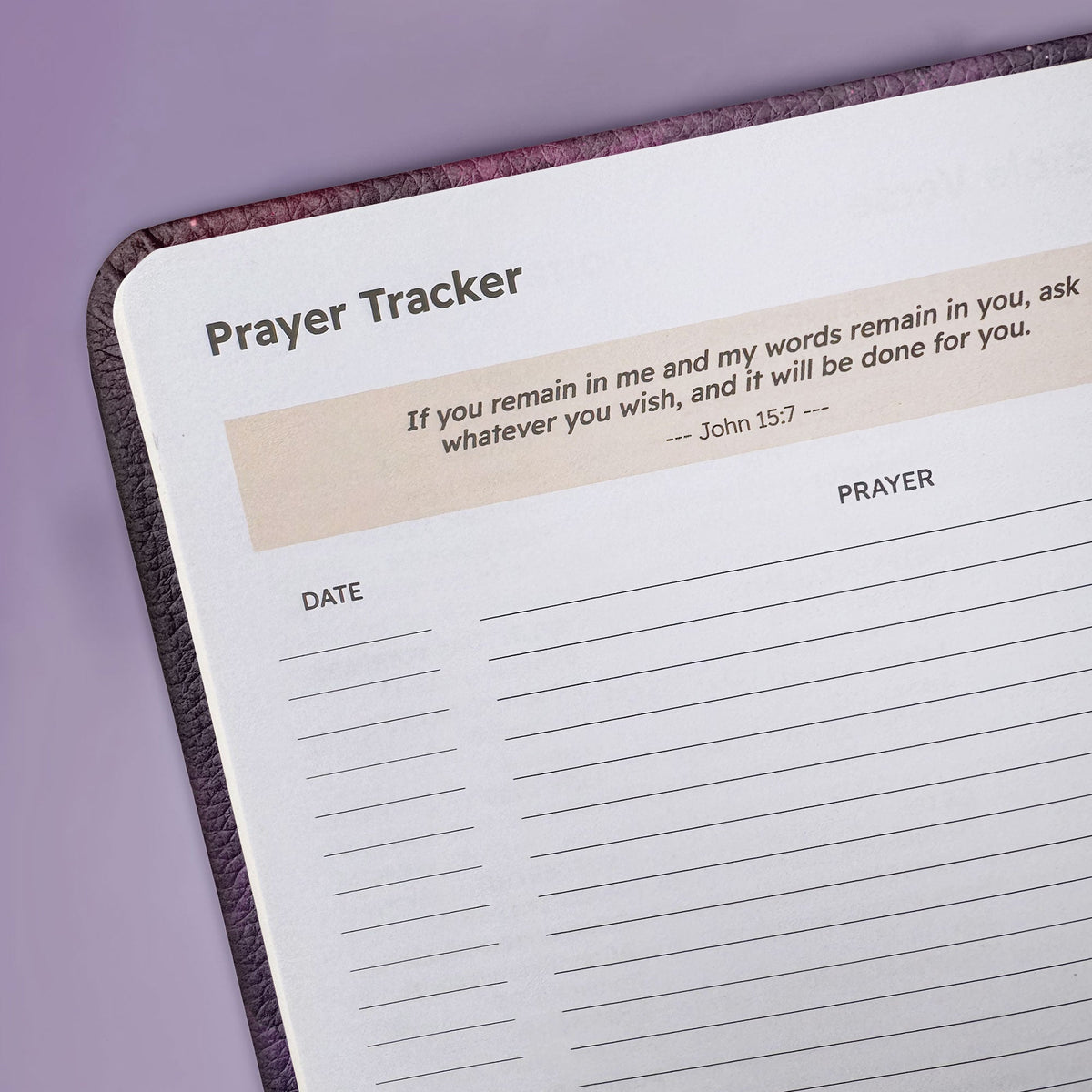 Strength - Philippians 4:13 Leather Prayer Journal